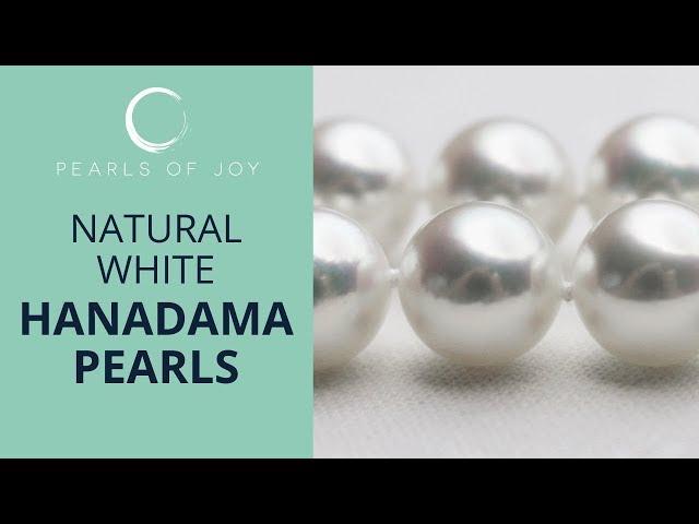 Natural White Hanadama Pearls - No Enhancements & Treatments