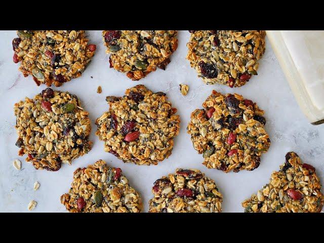 The HEALTHIEST Breakfast Cookies (Sugar-Free, Vegan, Gluten-Free)