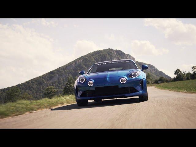 The Alpine A110S 300HP on the road with Sylvain & adjusted by MP Rezeau