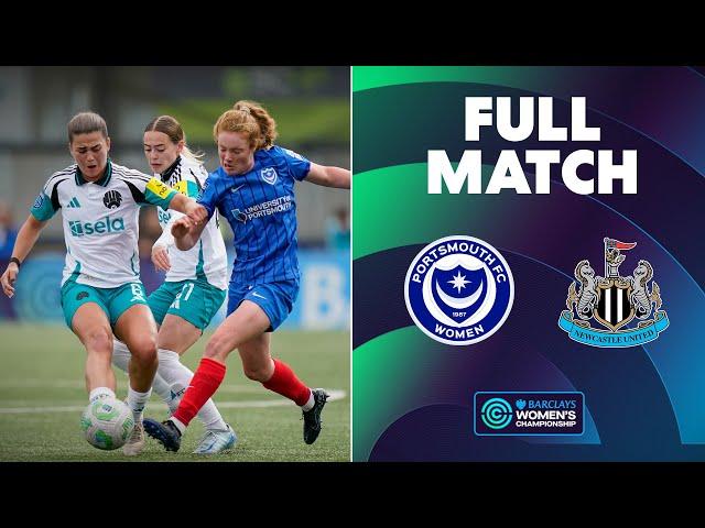 Full Match: Portsmouth v Newcastle United | Barclays Women's Championship 2024/25