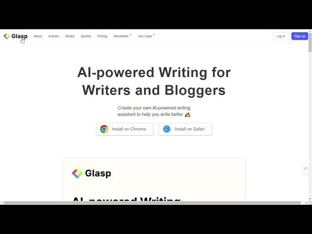 Glasp: Highlight & Organize Quotes and Thoughts from the Web  AI-based tool review, tutorial