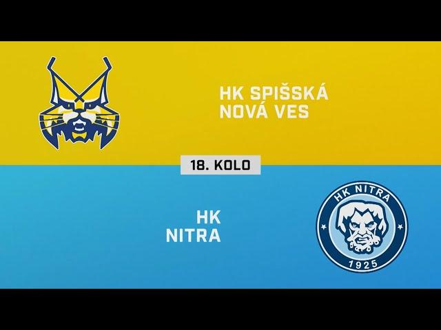 18. kolo: HK Spišská Nová Ves – HK Nitra 3:4 pp (HIGHLIGHTY)