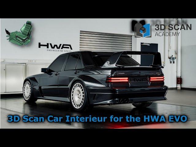 3D Scan Car Interieur for the HWA EVO – Optimierung der Spiegelsicht vom Mercedes 190 EVO 2