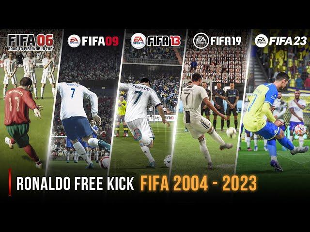 Ronaldo Free Kick In Every FIFA | 2004 - 2023 |