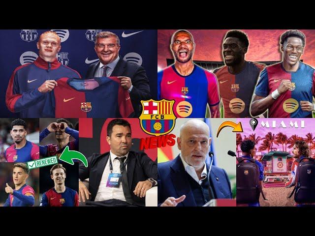 Haaland DREAM Signing| Free Agent Market PLAN| Deco's Renewal PUSH️| Barca vs. Atletico IN USA