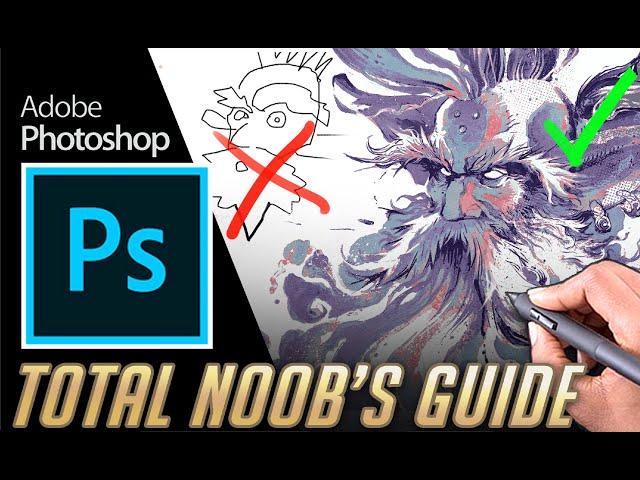 Total BEGINNERS guide to drawing in photoshop 2025