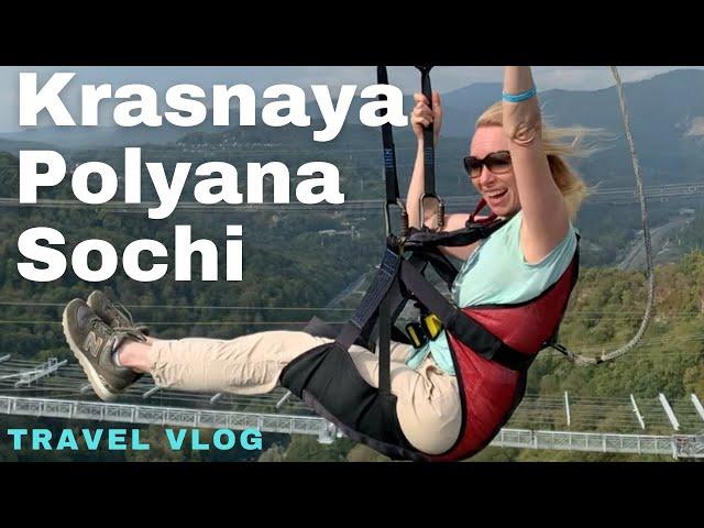 Krasnaya Polyana Красная поляна the best ski and mountain entertainment resort in different Russia