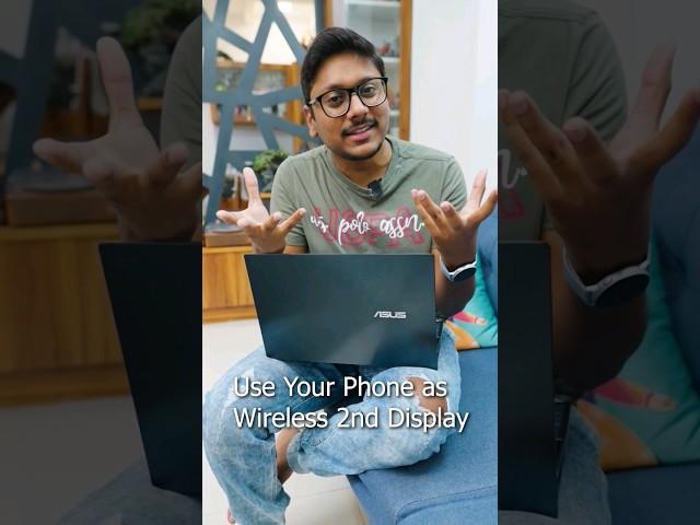 Use Your Phone as Wireless Display for Laptop / PC  #shorts #ytshorts #tipsandtricks