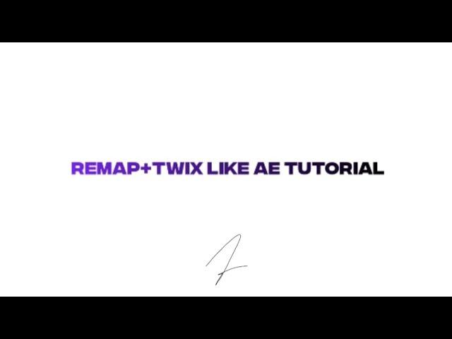 how to time remap/velo + twixtor like Ae (on android/ios)