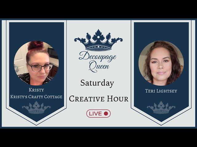 Join Kristy of Kristy's Crafty Cottage and Teri Lightsey this Saturday, June 24th at 3PM EST