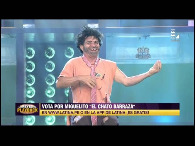 Miguelito 'Chato' Barraza se lució con el playback de 'El loco'