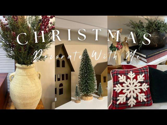 Christmas 2024 Decorate With Me | Cozy Living Room Home Decor | Christmas Decoration Ideas