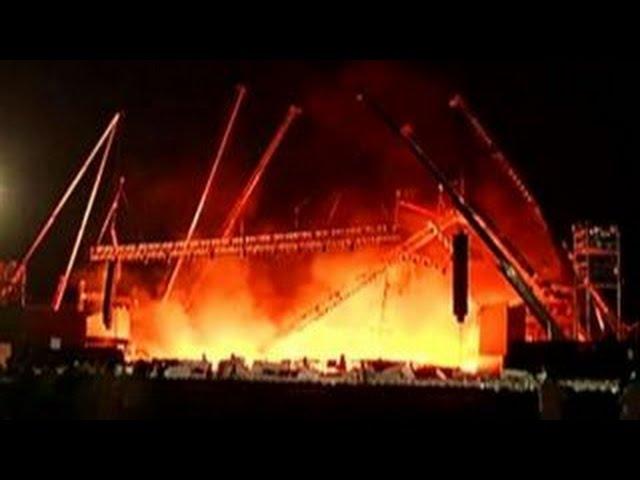 Fire engulfs stage at Indian cultural event