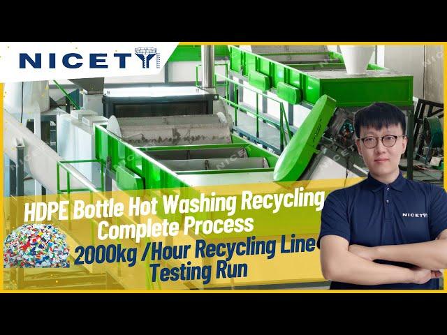 HDPE Plastic Waste Hot Washing Recycling Line | Full Process Explained And Equipment Required