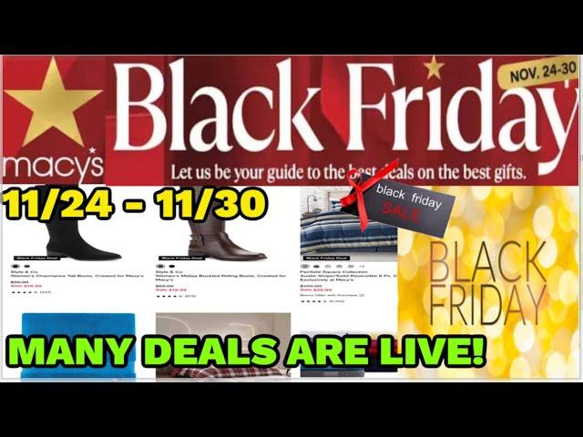 MACY'S BLACK FRIDAY 2024 AD | ***MANY DEALS ARE LIVE NOW!!!!!!