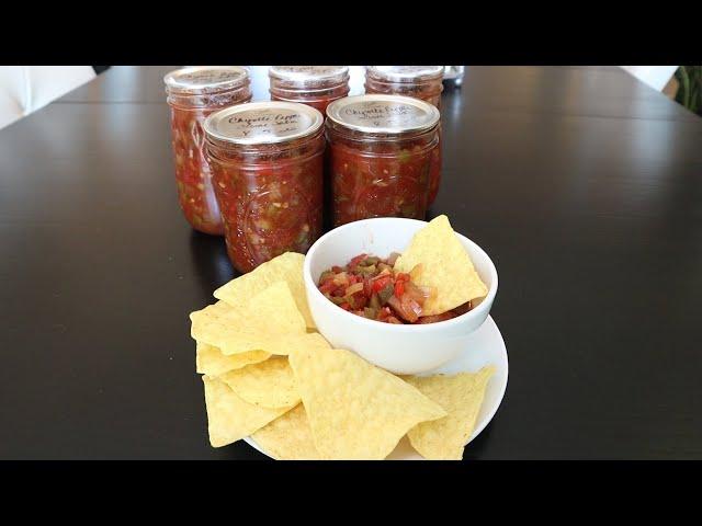 Your Choice Salsa Recipe ~ Chipotle Pepper Lime Salsa ~ Canning Salsa ~ Water Bath and Steam Canning