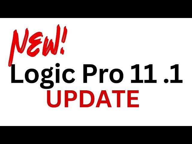 New in LOGIC PRO 11.1 Quantec Room Simulator, Plugins Search, Move Mixer Tracks,  & MORE