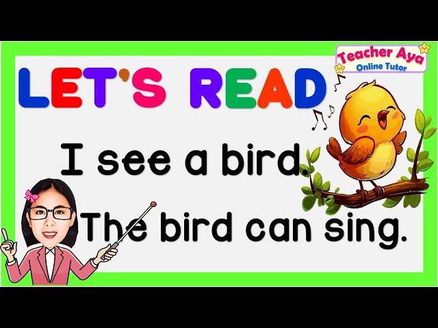 Let's Read | English Reading Lesson | Teacher Aya Online Tutor