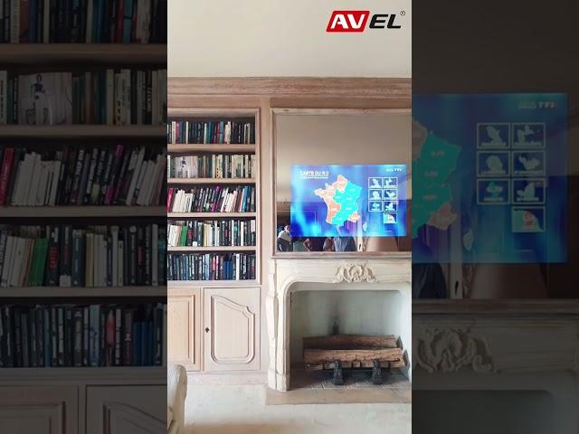 A mirror TV in the living room! TV in Mirror installation. Before and after