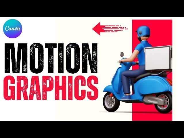 Motion Graphics - Quick Pop Up Tutorial In Canva