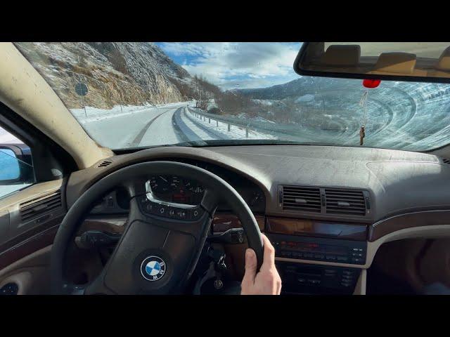 POV: BMW E39 M57 Stage1 Drifting in Snow