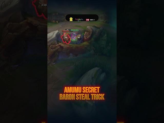 Amumu can steal Baron with this trick #leagueoflegends #leaguetips #amumuleagueoflegends