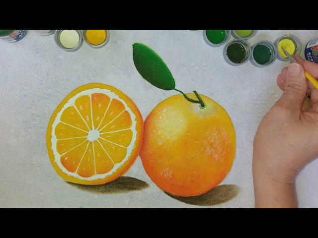 Pintura em tecido para INICIANTES passo a passo LARANJA