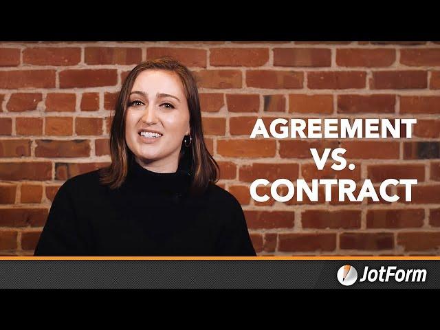 Agreement vs Contract