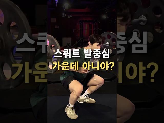 스쿼트 발중심 가운데 아니라고? (미드풋의진실)