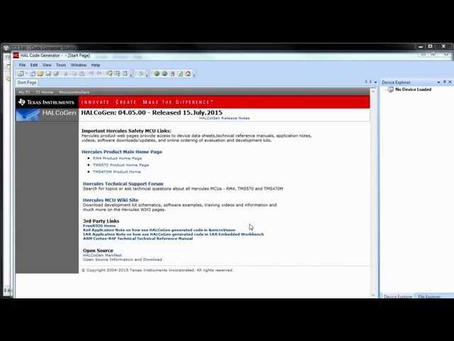 Integrating HalCoGen and CCSv6