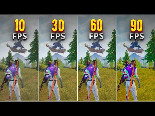 FPS Comparison  | Testing 10FPS to 90FPS in PUBG Mobile #pubgmobile #bgmi #ruby__yt