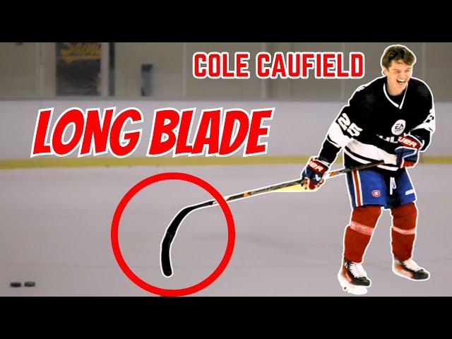 Cole Caufield Testing LONG BLADE ™