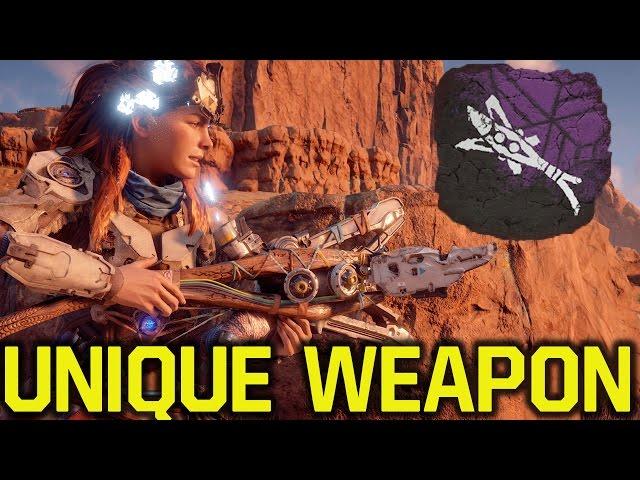 Horizon Zero Dawn gameplay - Tearblaster AMAZING UNIQUE WEAPON (Horizon Zero Dawn Tips and Tricks)