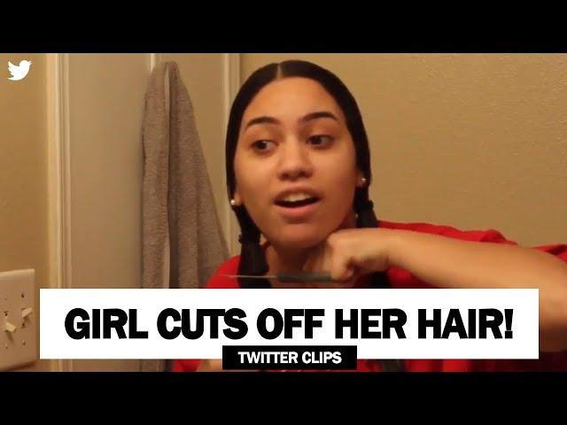 Twitter Girl Alexandra Marie Cuts Off Her Hair | Viral Video on Twitter