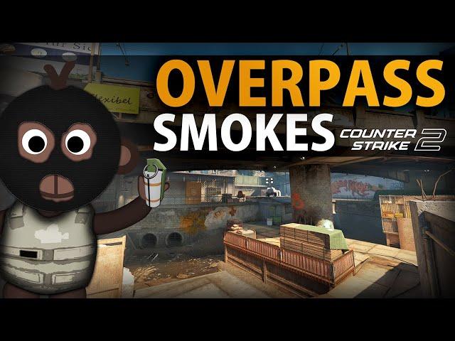 CS2 - Essential Overpass Smokes (2023)