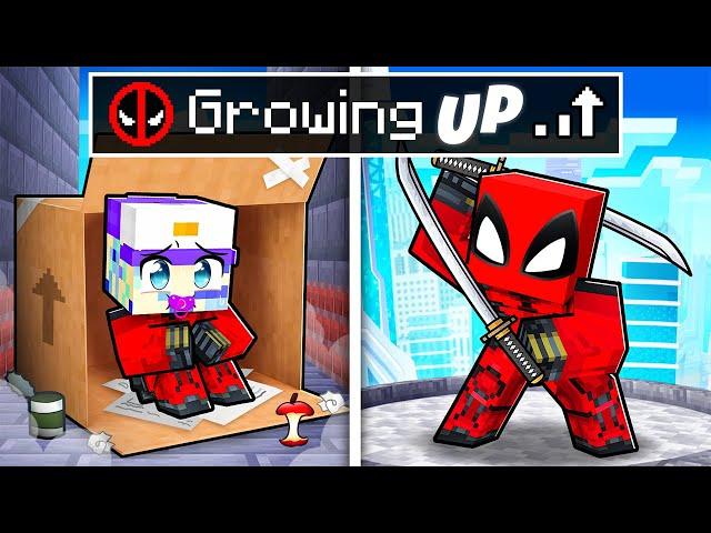 Growing up as DEADPOOL in Minecraft!