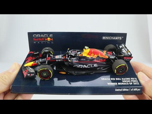 MINICHAMPS 1:43 ORACLE RED BULL RACING RB18 - SERGIO PEREZ - WINNER MONACO GP 2022 (417220711)