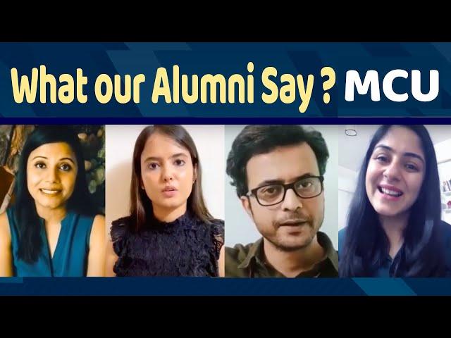 What Our Alumni Say I Alumni Testimonial and Reviews I MCU BHOPAL