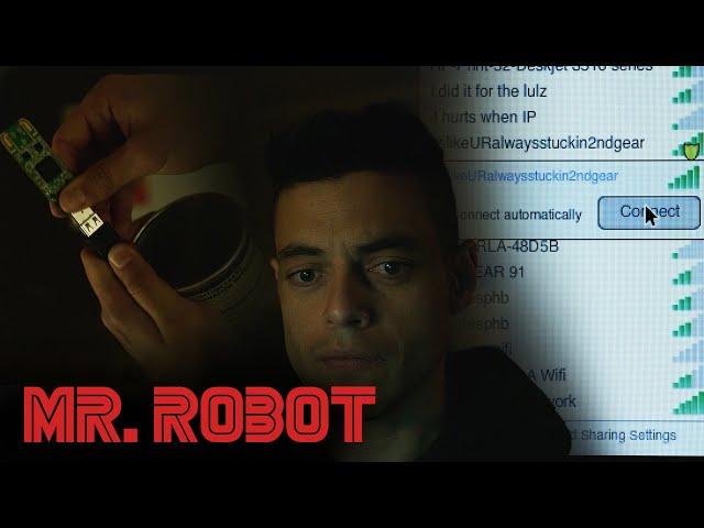 Hi-jacking Internet With A Pringles Can | Mr. Robot