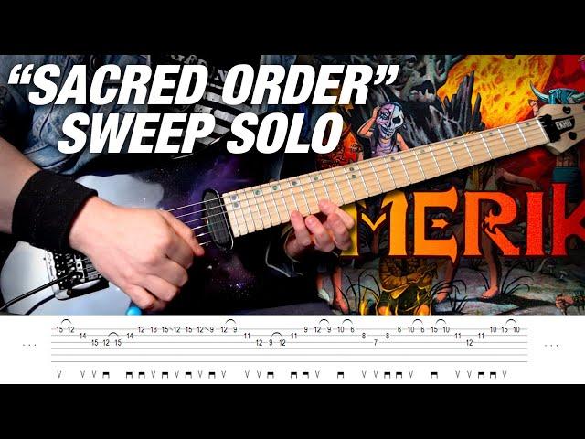 "Sacred Order" Sweep Picking Solo + TAB