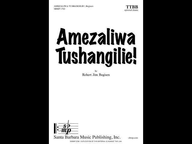 Amezaliwa Tushangilie! (TTBB a cappella, opt. drums) by Robert Jim Begisen - Score & Sound