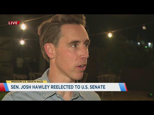 Josh Hawley speaks with FOX 2 after projected U.S. Senate win