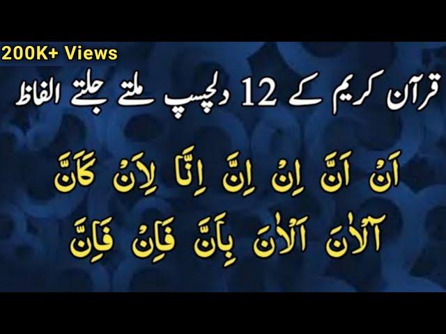 12 Quranic words | How to learn arabic language | Urdu Hindi