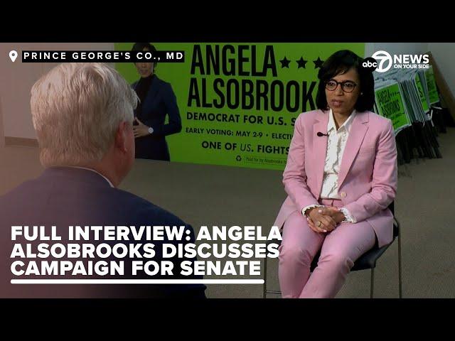 Prince George's Co. Executive Angela Alsobrooks discusses campaign for U.S. Senate with 7News