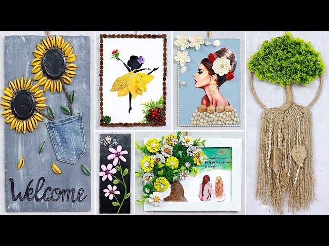 10+ super easy Wall Hanging Craft Ideas with different Waste Material