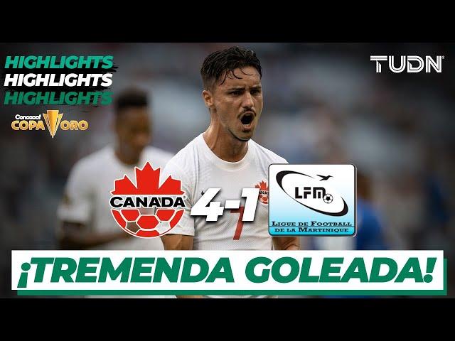 Resumen y goles | Canadá 4-1 Martinica | Copa Oro 2021 | Grupo B | TUDN