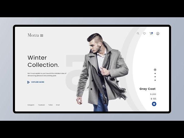 UI Design Tutorial | E-commerce Web UI Design in Adobe XD | WebDesignGeek