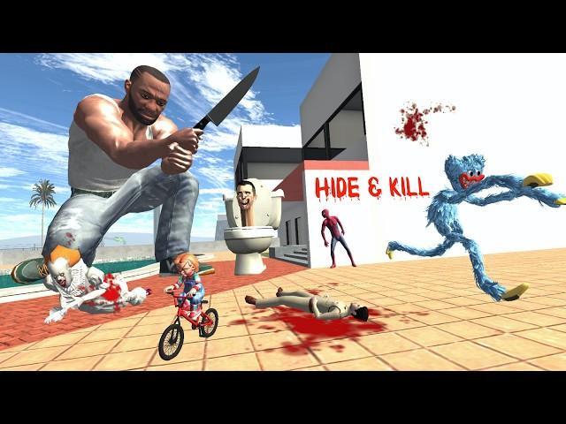 Franklin Play Hide and Kill in Indian Bike Driving 3D