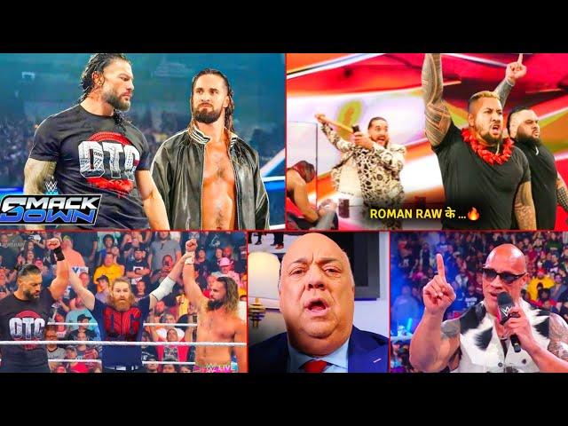 ' Roman Raw k... ️' Roman & seth Destroy Solo ! the rock coming , Cody .. wwe SmackDown highlights