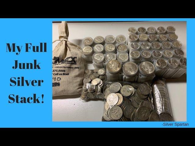 My Complete 90% Junk Silver Stack! (Hundreds of ozs.)